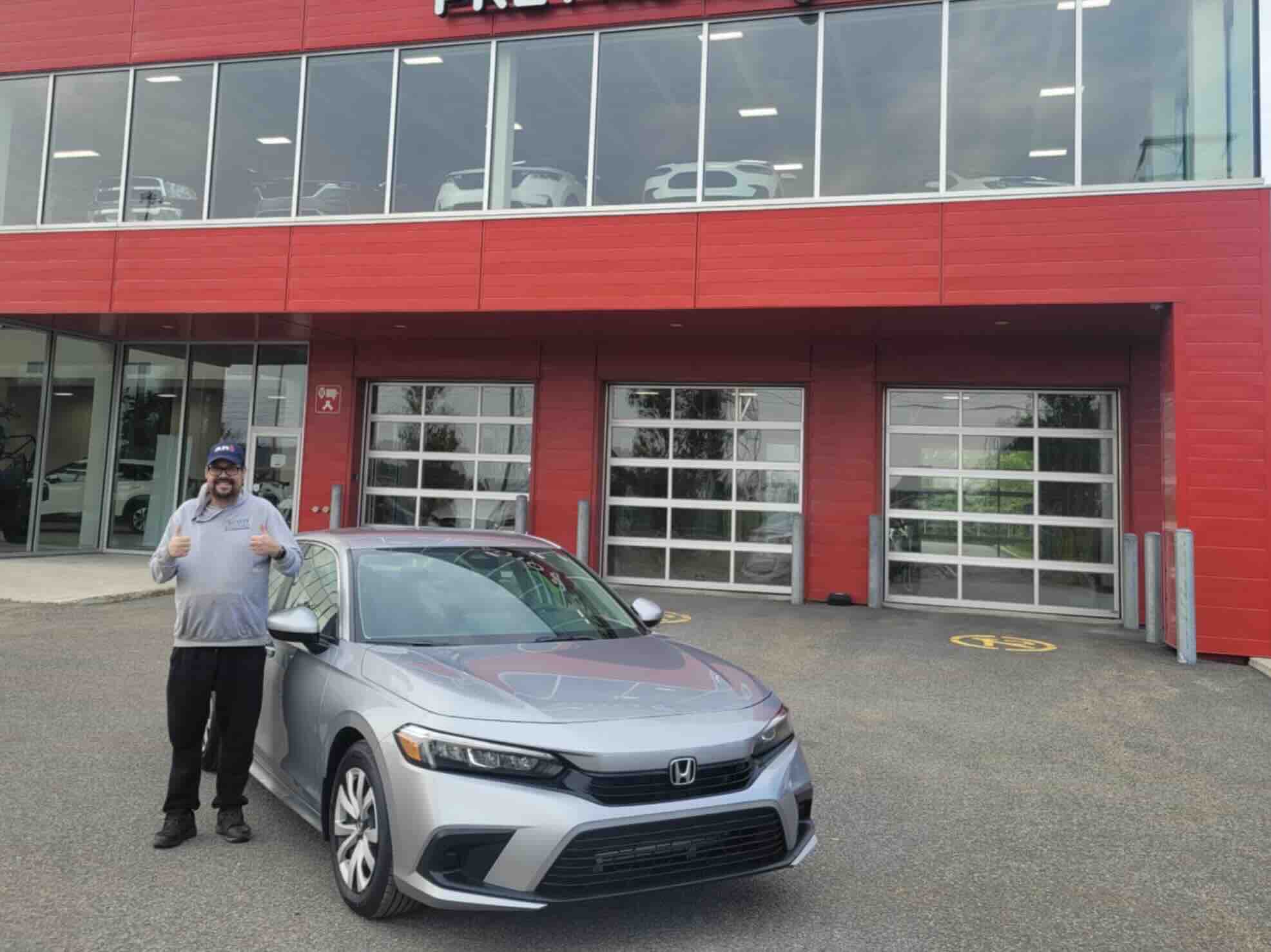 Avis client: Wow ! Honda Civic 2024 financé avec Prêt Auto Partez